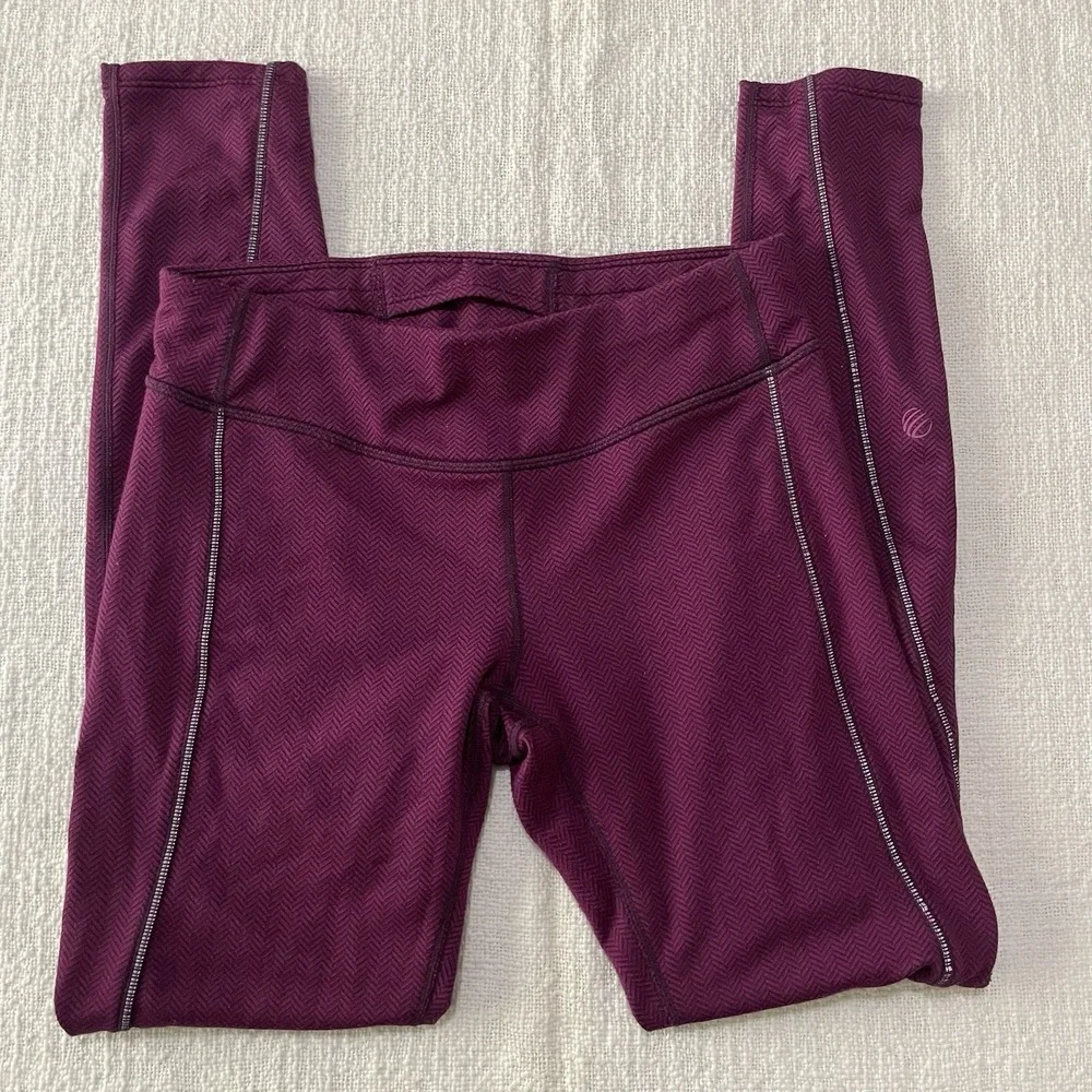 Title‎ Nine leggings Pants Purple Herringbone Women's Small Activewear  Gym